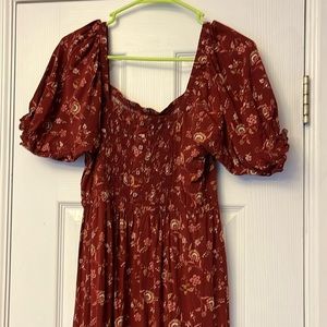 Adorable red floral dress